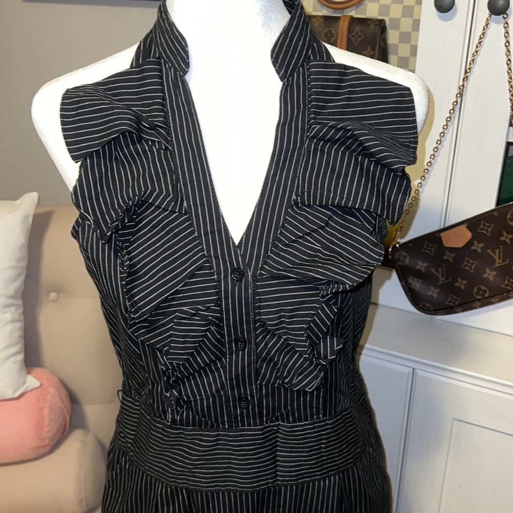 Express Pinstripe, pencil skirt dress - Picture 2 of 8